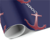 Red Anchor Cadeaupapier (Rol Hoek)