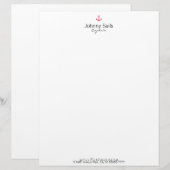 Red Anchor Gepersonaliseerd Briefhoofd (Voorkant / Achterkant)