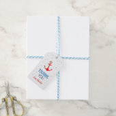 Red Anchor Gift Label Cadeaulabel (Met Touw)