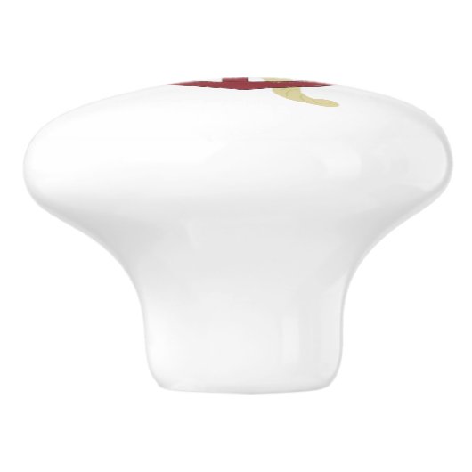 Red Anchor Keramische Knop (Zijkant)