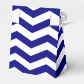 Red Anchor Nautical Chevron Stripes Bedankdoosjes (Achterkant)