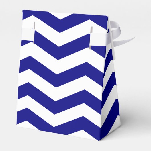 Red Anchor Nautical Chevron Stripes Bedankdoosjes (Achterkant)