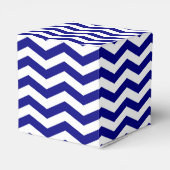 Red Anchor Nautical Chevron Stripes Bedankdoosjes (Achterkant)