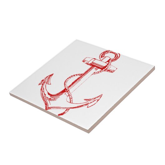 Red Anchor Tegeltje (Zijkant)