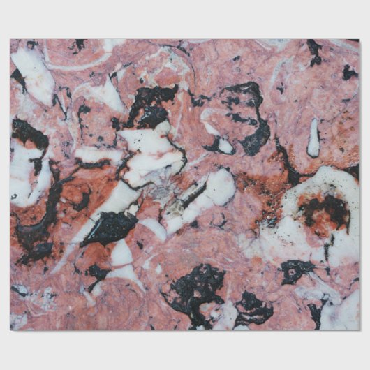 Red and Black Brecciated Marble Stone Texture with Cadeaupapier (Vlak)