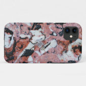 Red and Black Brecciated Marble Stone Texture with Case-Mate iPhone Case (Achterkant (horizontaal))