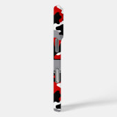 Red and Black Camouflage Personalized Case-Mate iPhone Case (Achterkant / Rechts)