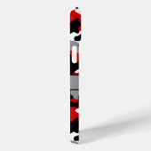 Red and Black Camouflage Personalized Case-Mate iPhone Case (Achterkant / Rechts)