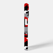 Red and Black Camouflage Personalized Case-Mate iPhone Case (Achterkant / Rechts)