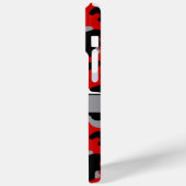 Red and Black Camouflage Personalized Case-Mate iPhone Case (Achterkant / Links)