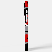 Red and Black Camouflage Personalized Case-Mate iPhone Case (Achterkant / Links)