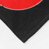 Red and Black Cherry Pattern Fleece Deken (Hoek)