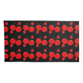 Red and Black Cherry Pattern Kussensloop (Achterkant-Rechts)