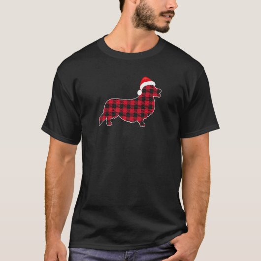 Red And Black Christmas Buffalo Plaid Pembroke Wel T-shirt (Voorkant)