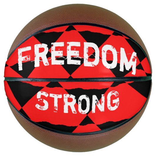 Red and black contemporany art background basketbal (Voorkant)