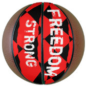 Red and black contemporany art background basketbal (Verticaal)