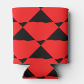 Red and black contemporany art background blikjeskoeler (Achterkant)