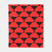 Red and black contemporany art background fleece deken (Voorkant)