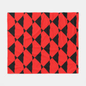 Red and black contemporany art background fleece deken (Voorkant (Horizontaal))