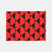 Red and black contemporany art background fleece deken (Voorkant (Horizontaal))