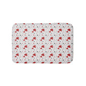 Red and Black Doodle Hearts Love  Badmat (Voorkant)