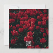 Red and Black Elegant nodigde huwelijksuitnodiging Kaart (Achterkant)