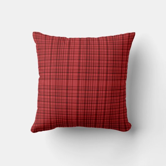 red and black gingham pattern kussen (Achterkant)