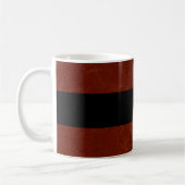 Red and Black Grunge Custom Name JOHN Koffiemok (Links)