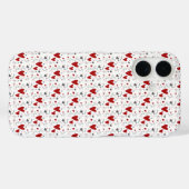 Red and Black Hand Drawn Doodle Hearts Case-Mate iPhone Case (Achterkant (horizontaal))