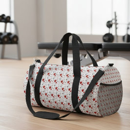 Red and Black Hand Drawn Doodle Hearts Plunjezak