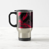 Red and Black Marble Swirl Travel Mug Reisbeker (Links)