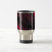 Red and Black Marble Swirl Travel Mug Reisbeker (Center)