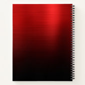 Red and Black Ombre Sketch Notitieboek (Achterkant)