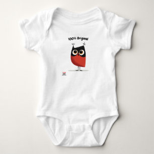 Red and Black Owl Design Leuk & Uniek Uniseks Romper