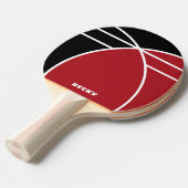 Red and Black Personalized Ping Pong Paddle Tafeltennisbatje (Voorkant Gekanteld)