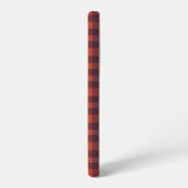 Red and Black Plaid Checkered Pattern Samsung Galaxy Hoesje (Linkerkant)