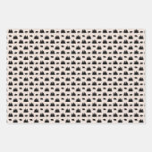 Red and Black Plaid Woodland Inpakpapier Vel (Voorkant 2)