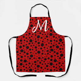 Red and black polka dots funny ladybug schort