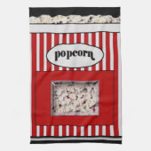 Red and Black Popcorn Kitchen Towel Theedoek (Verticaal)