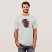 red and black samurai t-shirt (Voorkant volledig)
