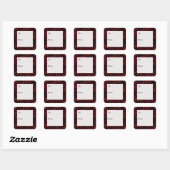 Red and Black Stars Cadeau Labels (Vel)