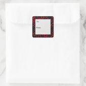 Red and Black Stars Cadeau Labels (Tas)