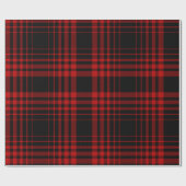 Red and black tartan plaid Scottish seamless patte Cadeaupapier (Vlak)