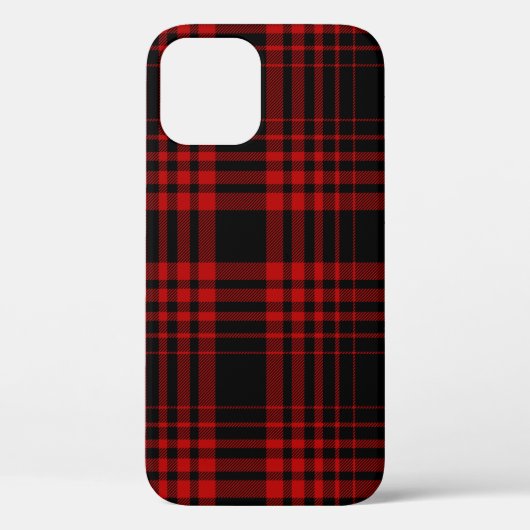 Red and black tartan plaid Scottish seamless patte Case-Mate iPhone Case (Achterkant)