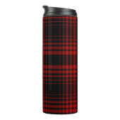 Red and black tartan plaid Scottish seamless patte Thermosbeker (Geroteerd rechts)