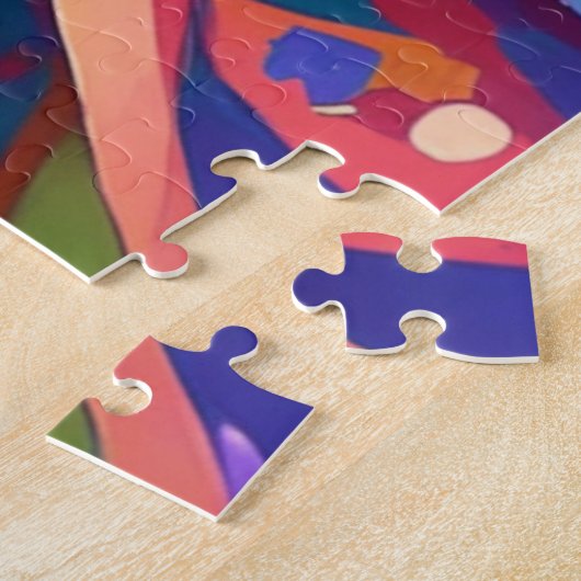 Red and Blue Anime Superhero Boy Legpuzzel (Zijkant)