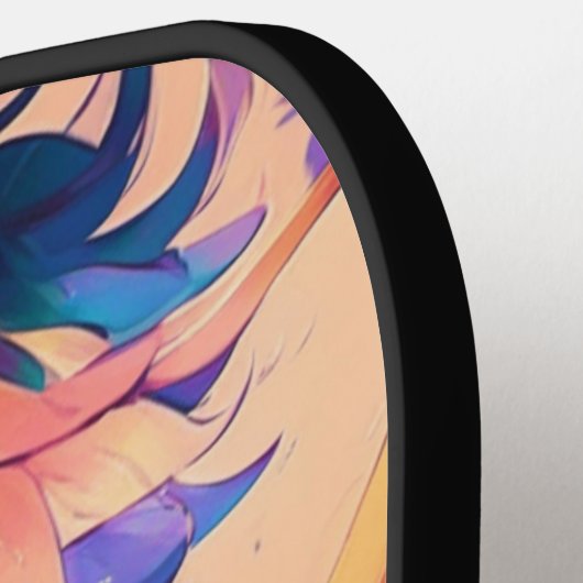 Red and Blue Anime Superhero Boy Pickleball Paddle (Links Detail)