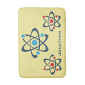 Red and Blue atoms Science Design Bath Mat (Voorkant Verticaal)