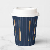 Red and Blue Baseball Birthday Papieren Bekers (Rechts)