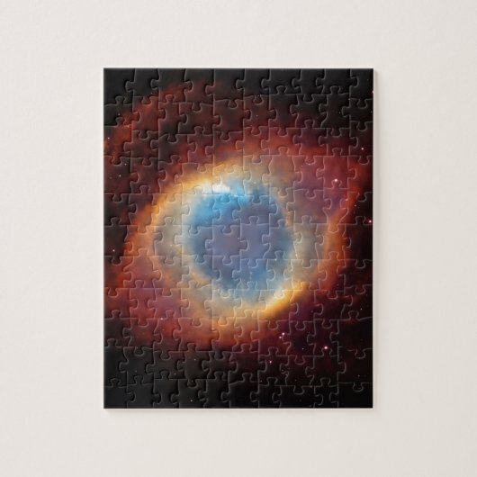 Red and Blue Helix Nebula NGC 7293 Planetary Fog Legpuzzel (Verticaal)
